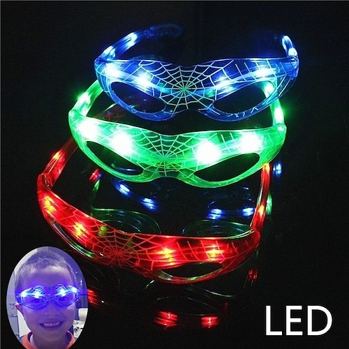 

1 pçs óculos iluminados luz led piscando estilo óculos brinquedos infantis adereços de festa de natal