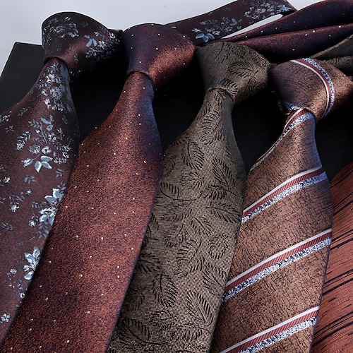 Hombre Corbatas Clásico Estampado Estampado Estampado Floral Boda Fiesta de Cumpleaños