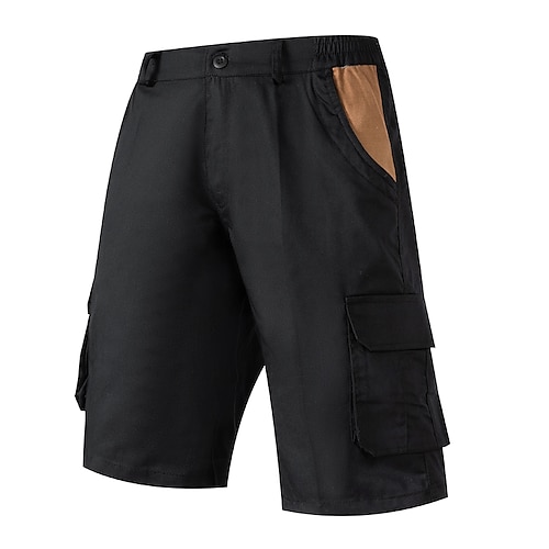 

Herren Cargo Shorts Kurze Hosen Shorts Kurze Hosen Kurze Hose für Wanderer Tasche Glatt Komfort Atmungsaktiv Outdoor Täglich Ausgehen 100% Baumwolle Modisch Brautkleider schlicht Schwarz Armeegrün