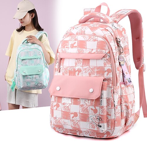 

School Backpack Bookbag Cartoon Kawii Multicolor for Student Boys Girls Multi-function Wear-Resistant Breathable Polyester Oxford Cloth School Bag Back Pack Satchel 21 inch, Back to School Gift