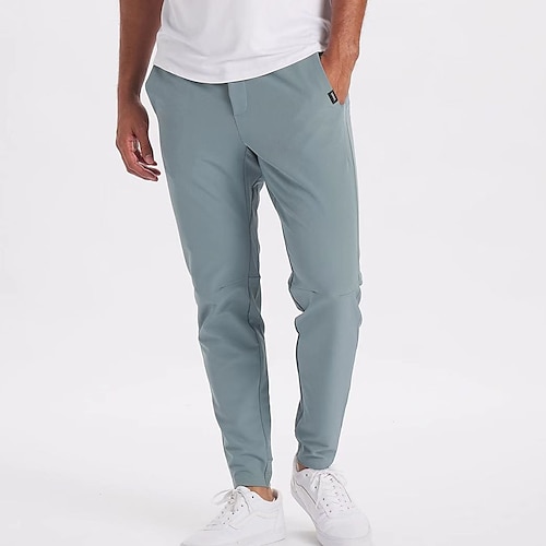 

Herren Golfhose Golfbekleidung Atmungsaktiv Schnelltrocknend Feuchtigkeitsableitung Golfbekleidung Golfkleidung Seitentaschen Feste Farbe Sommer Frühling Tennis Golfspiel Pickleball