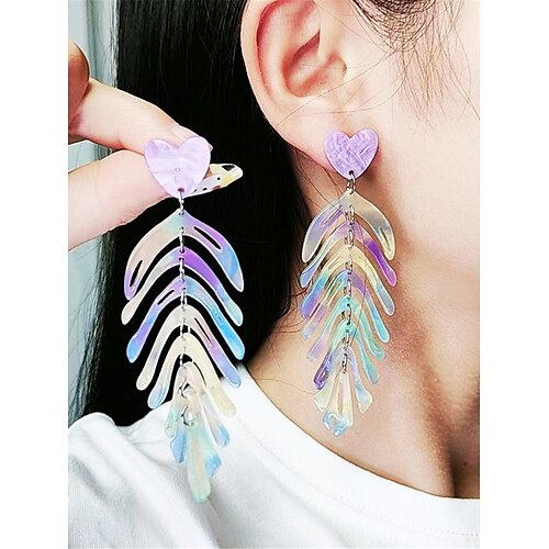 

Mujer Pendientes Moda Exterior Hoja Arete