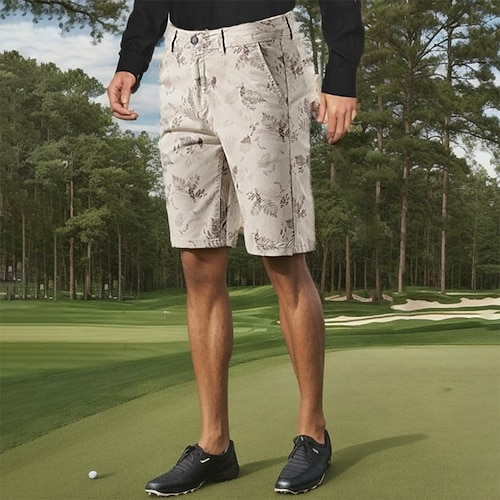 

Hombre Shorts de golf Transpirable Dispersor de humedad Ligero Bermudas Prendas de abajo Impreso Verano Primavera Tenis Golf pepinillo