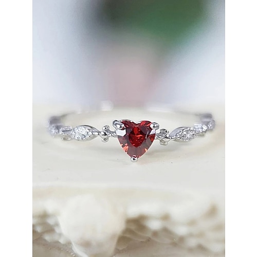 

Women's Rings Romantic Date Heart Ring