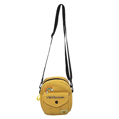 

Mujer Bolso bandolera Teléfono Móvil Bolso Lona Diario Cremallera Transpirable Plegable Ligero Color sólido Negro Blanco Amarillo