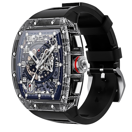 

iMosi WS-6 Smartwatch 1.86 Zoll Smartwatch Fitnessuhr Bluetooth Temperaturüberwachung Schrittzähler Anruferinnerung Kompatibel mit Android iOS Damen Herren Langer Standby Freisprechanlage Wasserdicht