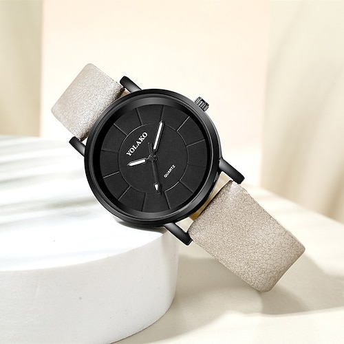 

montre à quartz pour femme montre à quartz analogique minimaliste style moderne décontracté montre en cuir étanche horloge féminine