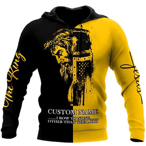 

Homme Sweat à capuche zippé Veste Jaune Capuche Imprimés Photos Zippé Imprimer Sport Loisir du quotidien Des sports 3D effet Vêtement de rue Design Décontractées Printemps Automne Vêtement Tenue