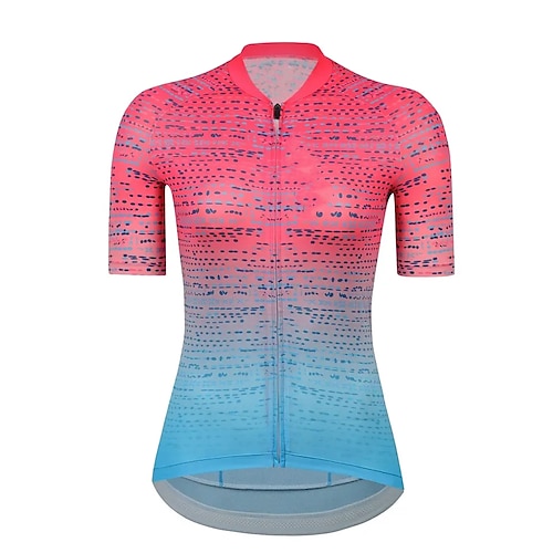 

Women's Cycling Jersey with Bib Tights Cycling Jersey Short Sleeve Bike Tracksuit Jersey Top with 3 Rear Pockets Mountain Bike MTB Road Bike Cycling Soft Reflective Strips Back Pocket Wicking Blue