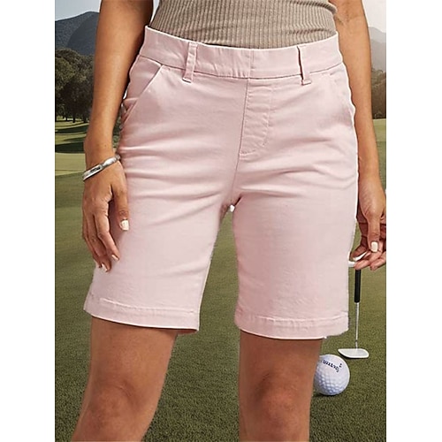 

Femme Short de tennis Short de Golf Respirable Doux Vêtements de golf Bas Avec poches Couleur unie Eté Printemps Tennis Le golf Pickleball
