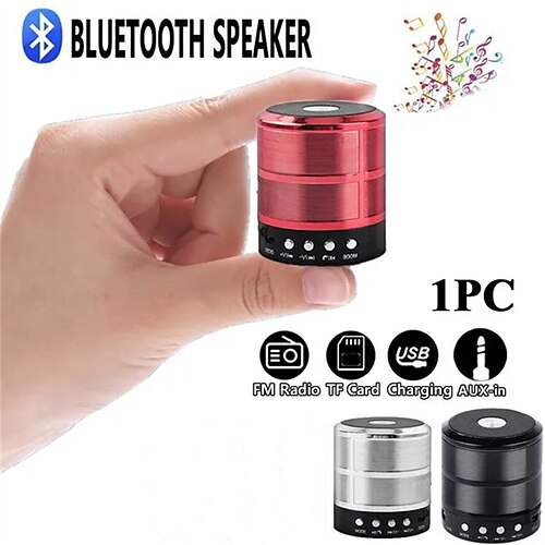 

ws887 haut-parleur bluetooth métal petit pistolet en acier portable mini petit son subwoofer lourd