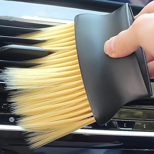 Car Interior Air Conditioner Sweeping Dust Soft Bristle Brush Tool