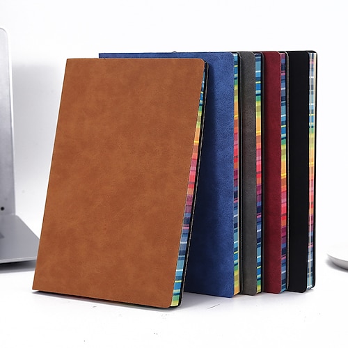 

Cuir Journal Carnet Ligné A5 5.8×8.3 pouces Rétro PU Couverture souple Épaississant 200 pages Carnet pour Ecole Bureau Entreprise