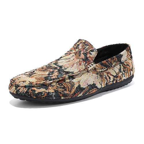 

Homens Mocassins e Slip-Ons Casual Diário Tecido Respirável Confortável Azul Bege Outono