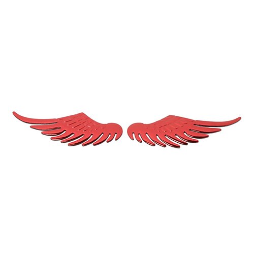 Cool 1Pair 3D Metal Angels Wings Car Auto Decoration Emblem Badge