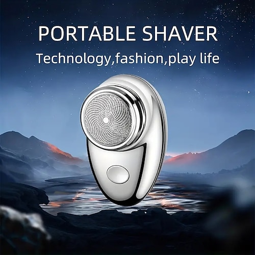 

Men's Capsule Shaped Portable Electric Shaver Mini Portable Smart Shaver Razor For Outdoor Travel Birthday Gift For Men Father's Day Gift