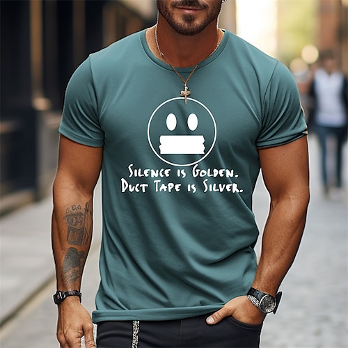 

Hombre Camiseta Camisetas gráficas Letra Estampados Verano Exterior Calle Deporte Moda Design Casual Cuello Barco Manga Corta Ropa Negro Azul Piscina Verde Trébol S M L XL XXL XXXL