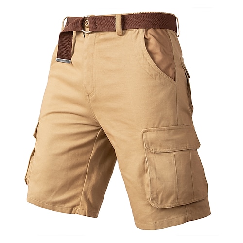 

Herren Cargo Shorts Kurze Hosen Shorts Kurze Hosen Kurze Hose für Wanderer Tasche Glatt Komfort Atmungsaktiv Outdoor Täglich Ausgehen 100% Baumwolle Modisch Brautkleider schlicht Schwarz Armeegrün