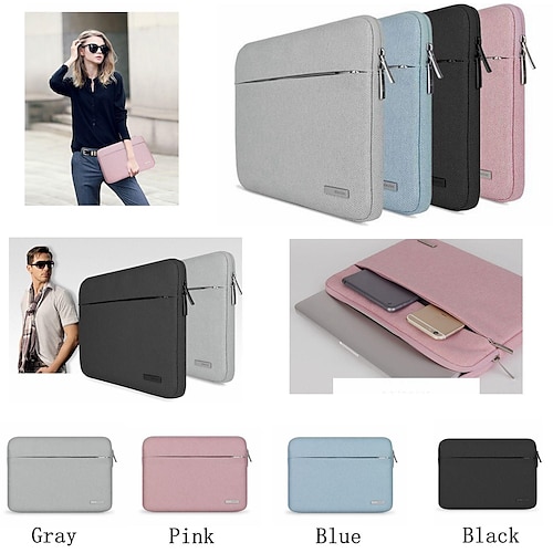 

11 12 13 14 15 15.6 inch Water-resistant Flax Laptop Sleeve With Zipper Pocket/Notebook Computer Case/ UltraBook Tablet Briefcase Carrying Bag For MacBook Pro/Air 12 13 14 15.4 Touch Bar 13.3 15.4 Acer/Asus/Dell/Lenovo/HP/Samsung/Sony