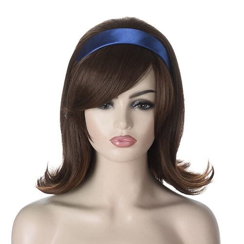 Womens Flip Wig 70s Pinup Pelucas 60s Retro Beehive Style Vintage Look 