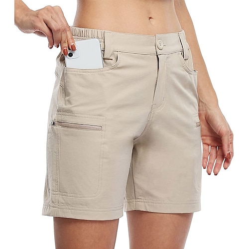 

Mujer Pantalón Corto Short Running Shorts de golf Transpirable Con bolsillos Suave Prendas de abajo Ajuste regular Color sólido Verano Golf