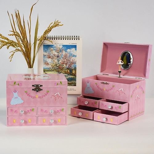 Wooden Music Jewelry Box, Special Gifts