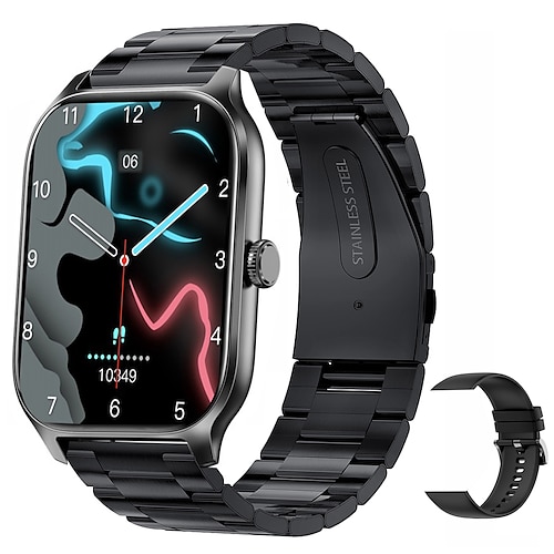 

Relógio inteligente imosi y9 2,02 polegadas smartwatch fitness relógio de corrida bluetooth pedômetro lembrete de chamada rastreador de atividade compatível com android ios mulheres homens longa