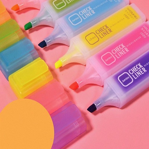 1pc Cute Highlighters Pastel Office Supplies - Aesthetic Highlighters Cute  School Supplies Highlighters Retractable Highlighters Assorted Colors Cross  Highlighter Pen Bible Markers for Students Gift 2024 - $3.99