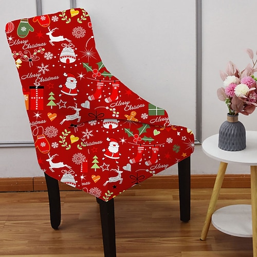 

capa de cadeira de estiramento wingback capas de cadeira de jantar de natal com capa de almofada de assento spandex capas de poltrona de veludo para cadeira ikea Strandmon