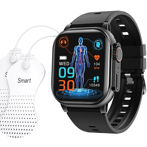 

imosi f18s Smartwatch 2,09 Zoll Smartwatch Fitness Laufuhr Bluetooth Schrittzähler Anruferinnerung Aktivitätstracker kompatibel mit Android iOS Damen Herren lange Standby-Freisprechfunktion