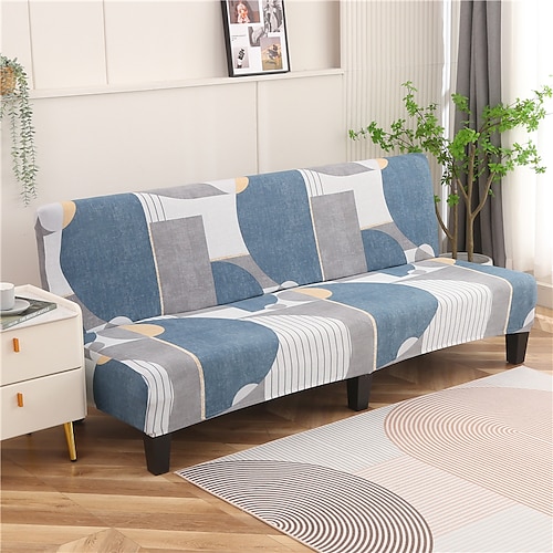 

Stretch Futon Couch Covers Sofa Bed Cover For Dogs Pet, 2 Seat Armless Slipcovers For Love Seat, Washable Couch Protector Soft Durable