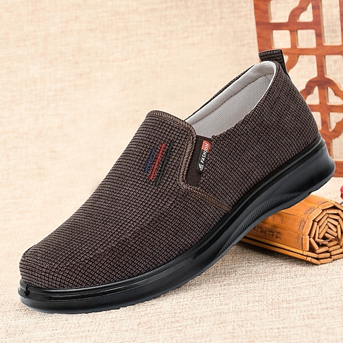 

Homens Mocassins e Slip-Ons Mocassins Comfort Sapatos Confortáveis Penny Loafers Casual Ao ar livre Diário Caminhada Cetim Quente Confortável Antiderrapante Preto Marron Verão Primavera