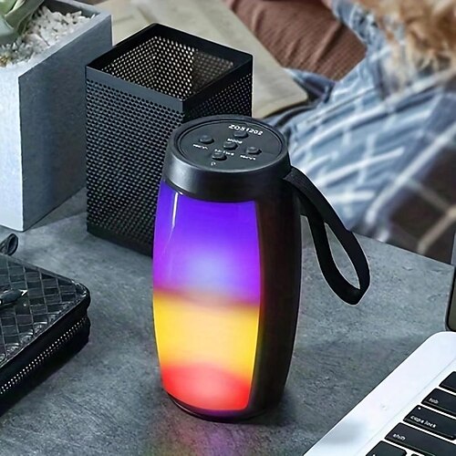 

Bluetooth Speakers RGB Colorful Light-emitting Bluetooth Speaker Portable Card Bluetooth Sound