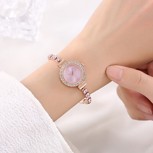 

bracelets de mode montre à quartz pour femmes cristal de luxe minimaliste bracelet pour femmes montres à quartz analogiques cadeau pour femmes