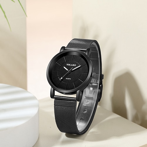 

Reloj de cuarzo para mujer, reloj de cuero impermeable informal de estilo moderno de cuarzo analógico minimalista, reloj femenino