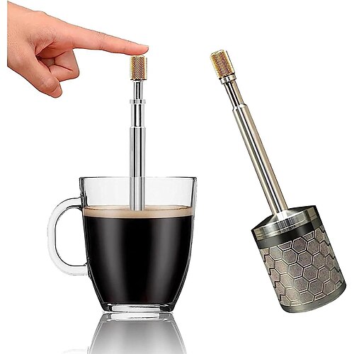 FinalPress Coffee and Tea Maker - Press the Plunger to Brew Anywhere - 304  Stainless Steel 2024 - $20.99