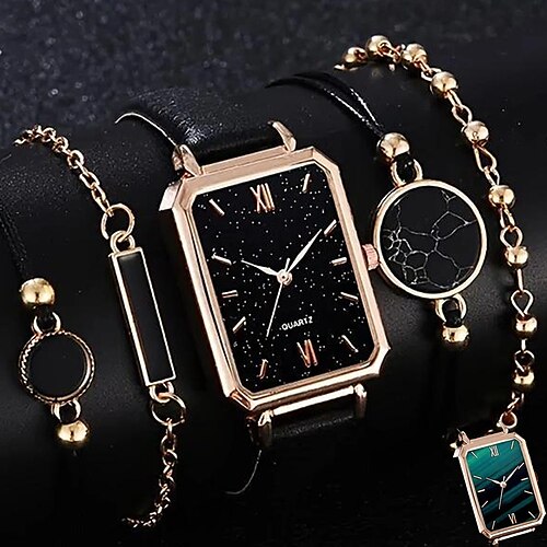 

Femme Montres à quartz Mode Décontractée Montre Bracelet Décoration Cuir Suivre