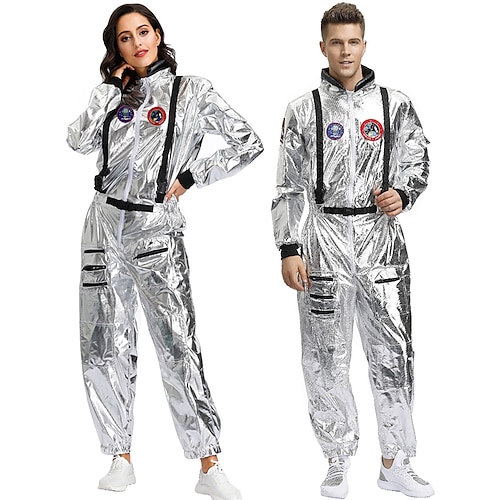 

Hombre Mujer Astronauta Traje de cosplay Para Mascarada Mardi Gras Adulto Leotardo / Pijama Mono Sombrero