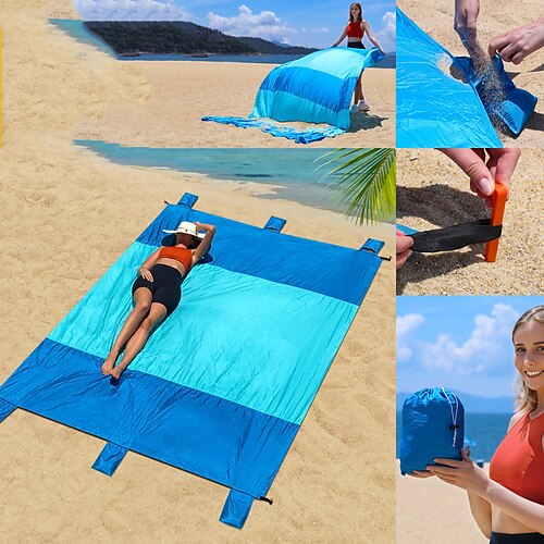 

Almohadilla para acampar Al aire libre Cámping Portátil Utra ligero (UL) Suave Compacto Nailon 202202/272260 cm para 2 Personas Camping / Senderismo Escalada Playa Todas las Temporadas Azul