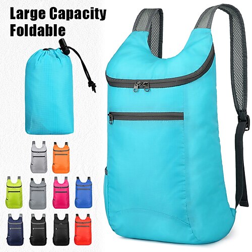 

Hombre Mujer mochila Mochila funcional Mini mochila Exterior Diario Color sólido Poliéster Ajustable Gran Capacidad Impermeable Cremallera Gris oscuro Negro Rosa polvorienta