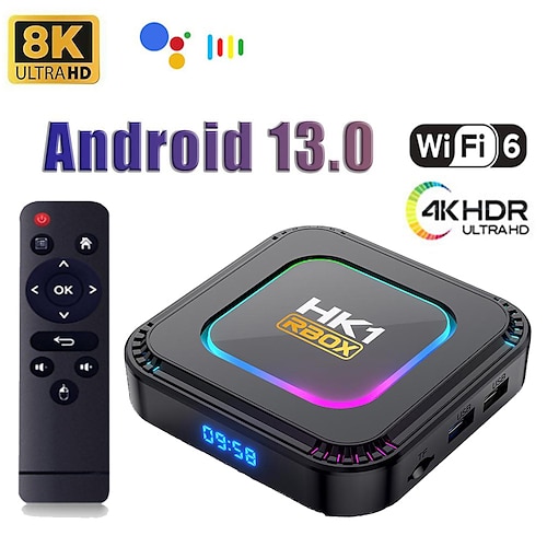 

lemfo smart tv box hk1 rbox k8 android 13 8k android tv box rgb light 4gb 128gb rk3528 wifi6 dual wifi 2023 pk android 12 6k