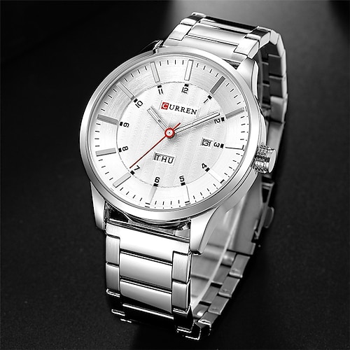 

Curren Quarz Herrenuhren Edelstahl Auto Analog Quarz Armbanduhren Mode Lässig Kalender Mannuhr Relogio Masculino 8316