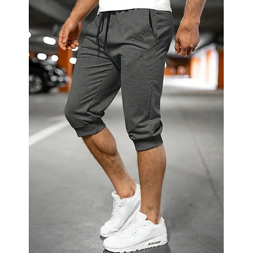 

Herren Jogginghose Trainingshose Jogginghose Jogger Caprihose Kordelzug Elastische Taille Glatt Komfort Atmungsaktiv Outdoor Täglich Ausgehen 100% Baumwolle Modisch Brautkleider schlicht Schwarz