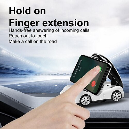 

1PC Car Mobile Phone Bracket Multi-Functional Suction Cup Navigation Support Clip Car Dashboard Car Model Decoration Decoration Supplies