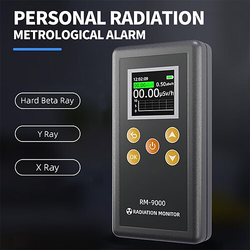 

Detector de radiación nuclear portátil, contador de rayos X, herramienta de detección de rayos, alarma de sonido, probador radiactivo, industrial para el hogar