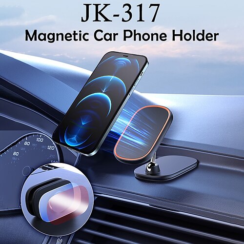 

jk-317 suporte de telefone de carro magnético dobrável suporte de montagem de painel 1080 suporte de rotação para iphone 12 13 14 14 pro para huawei mate50 para samsung galaxy s23 para xiaomi 13pro