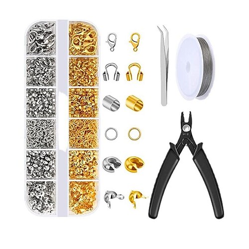 Jewellery Making Starter Kit - Adult Jewellery Repair Kit with Clips for  DIY Necklaces, Earrings, Bracelets 2024 - $12.99