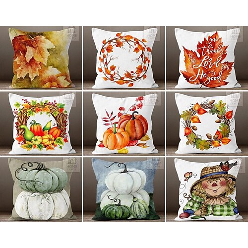 

Fall Orange Leaves Double Side Pillow Cover 1PC Soft Decorative Square Cushion Case Pillowcase for Bedroom Livingroom Sofa Couch Chair