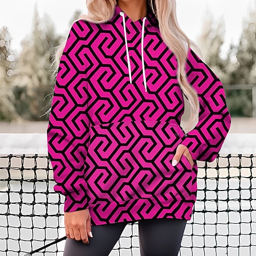 

Mujer ropa de golf Sudadera con capucha de golf Jersey de golf Transpirable Secado rápido Con bolsillos Manga Larga Ropa de golf ropa de golf Ajuste regular Geometría Primavera Otoño Tenis Golf