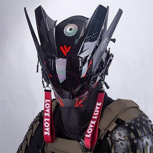 

Cyber-Punk-Lichthelm, Cos-Maske, Kopf, Vollmaske, Eisensoldaten, Sprung di, mechanische Funktion von Wissenschaft und Technologie